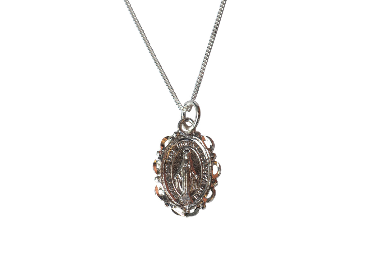 Mexican virgin hot sale mary necklace