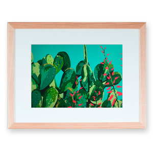 Cactus Garden Series No. 2 Fine Art Giclee Print Wall Art by Rosie Reiter