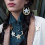 Sheriff Shield Earrings by Rosita Bonita