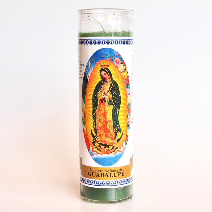 Prayer Candle: Mexican Virgin Mary Votive