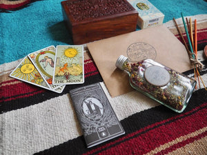 Mystical New Year Self Care Kit Hi Cacti Tarot Set & Holistics