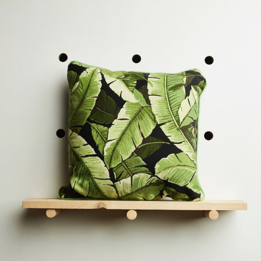 Dark Palm Leaf Cushion Cover by Desertland Wares, Hi Cacti, Brighton