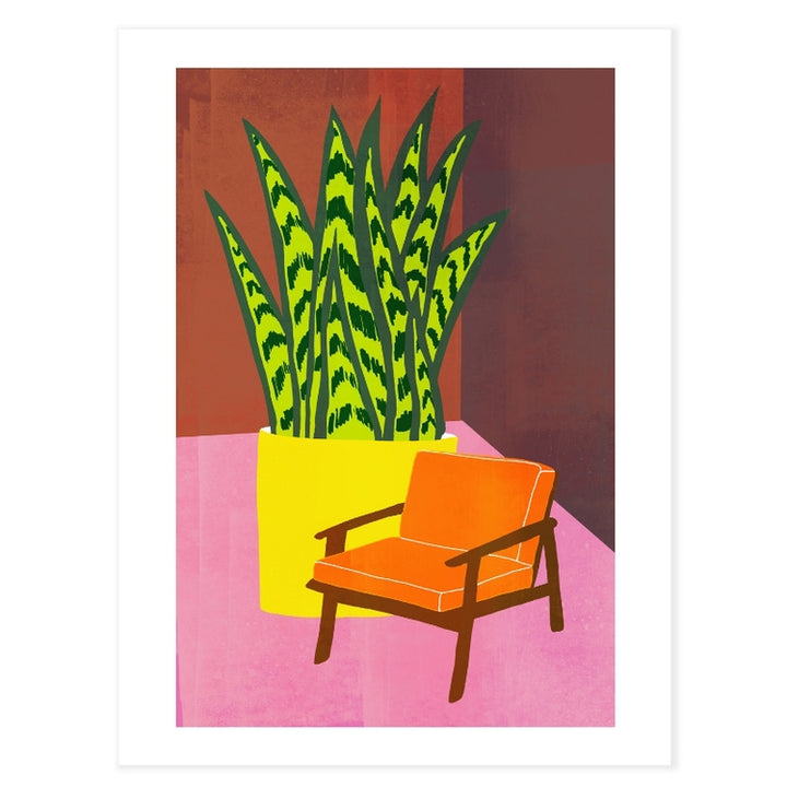 'Orange Chair' Wall Art by HelloMarine