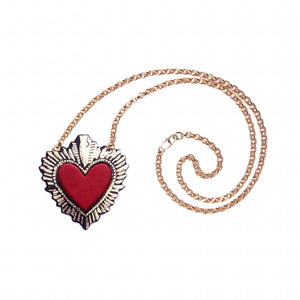 Sacred Heart Necklace by Rosita Bonita