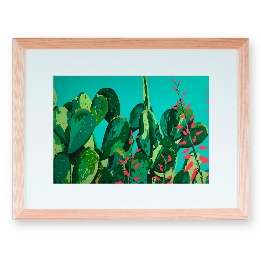 Cactus Garden Series No. 2 Fine Art Giclee Print Wall Art by Rosie Reiter