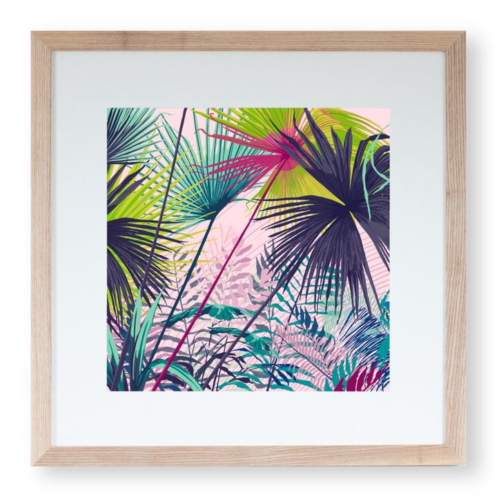 ‘Palms Series No.1’ Fine Art Giclee Print Wall Art by Rosie Reiter