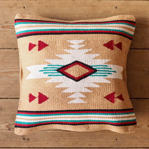 Zapotec Style Woven Cushion Cover - Stone