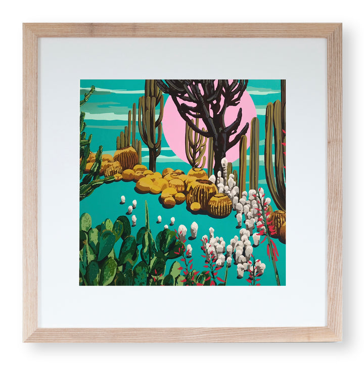 "Cactus Garden Series" No. 1 Fine Art Giclee Print Wall Art by Rosie Reiter