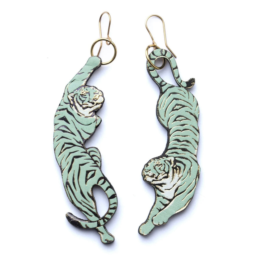 Leaping Tigers Earrings Rosita Bonita