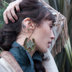Sheriff Shield Earrings by Rosita Bonita
