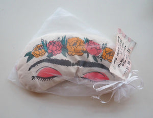 Frida Eye Mask, Handmade Sleep Mask, Eye Pillow, Frida Kahlo Gift 'El Sueno de Frida' Feminist Present.