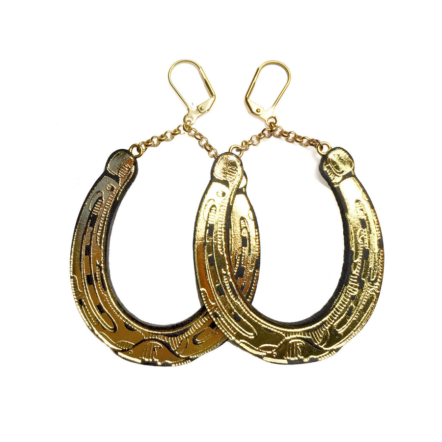 Lucky Horseshoe Earrings by Rosita Bonita
